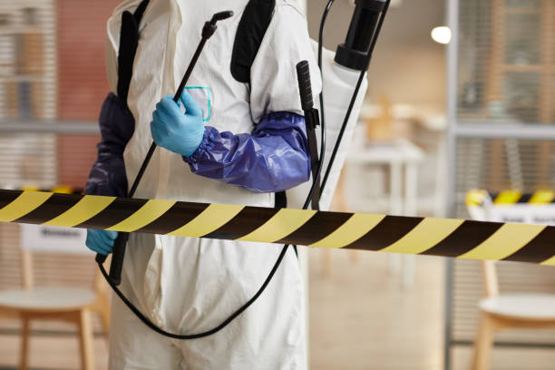 Professional Biohazard Cleanup technician working in Eastport, NY